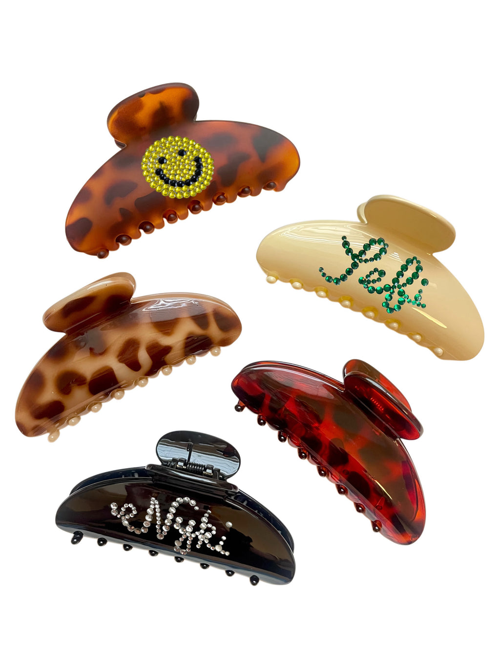 Custom Bedazzled Claw Clips